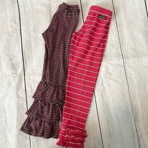 2 Matilda Jane Ruffle leggings